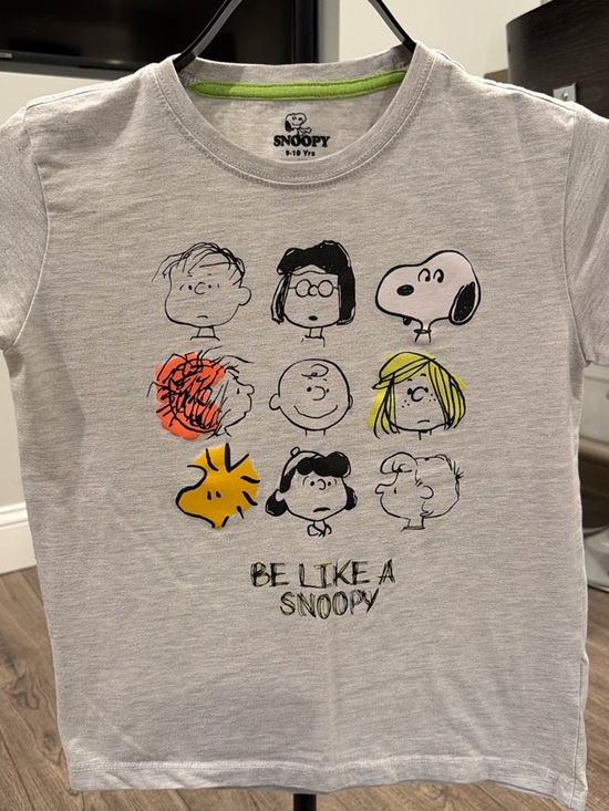 Snoopy Other - Kids' Light Gray Snoopy Graphic Tee - Be Like A Snoopy